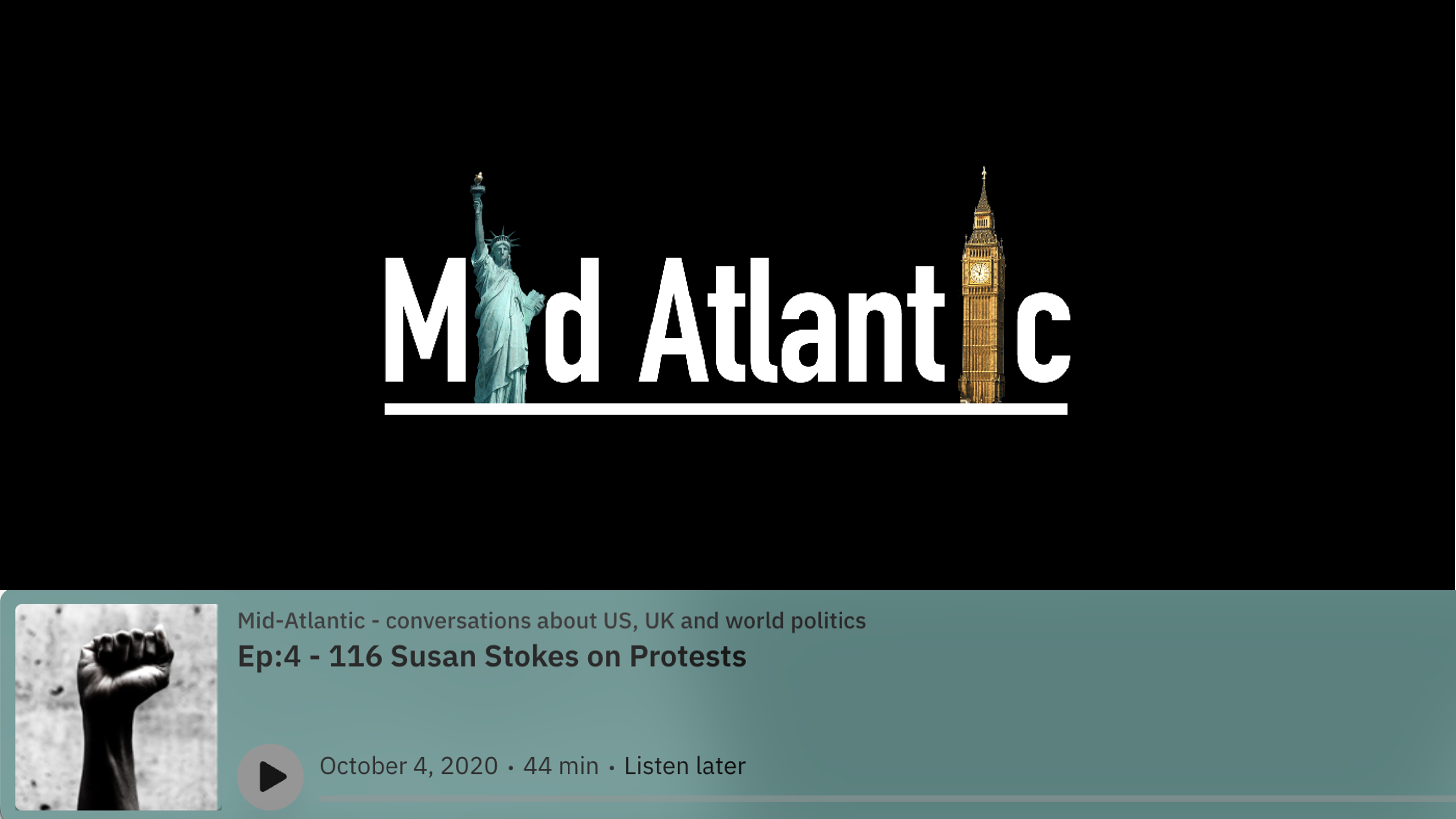 Ep:4 - 116 Susan Stokes on Protests logo